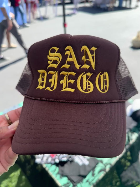 GOLD SAN DIEGO FOAM TRUCKER CAP